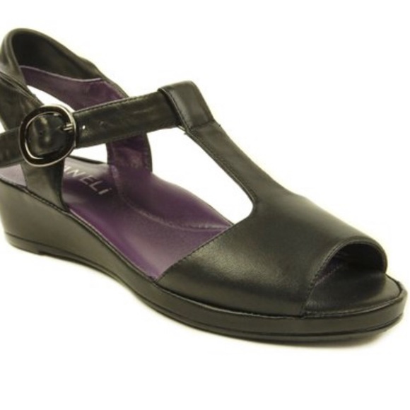 Vaneli Shoes - Vaneli Black Nappa Dixon Leather Sandal